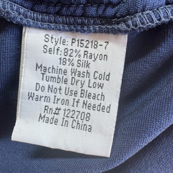 Johnny Was Willa Velvet Blue Green Flutter Short Sleeves Oversized Tee Shirt - Picture 9 of 9